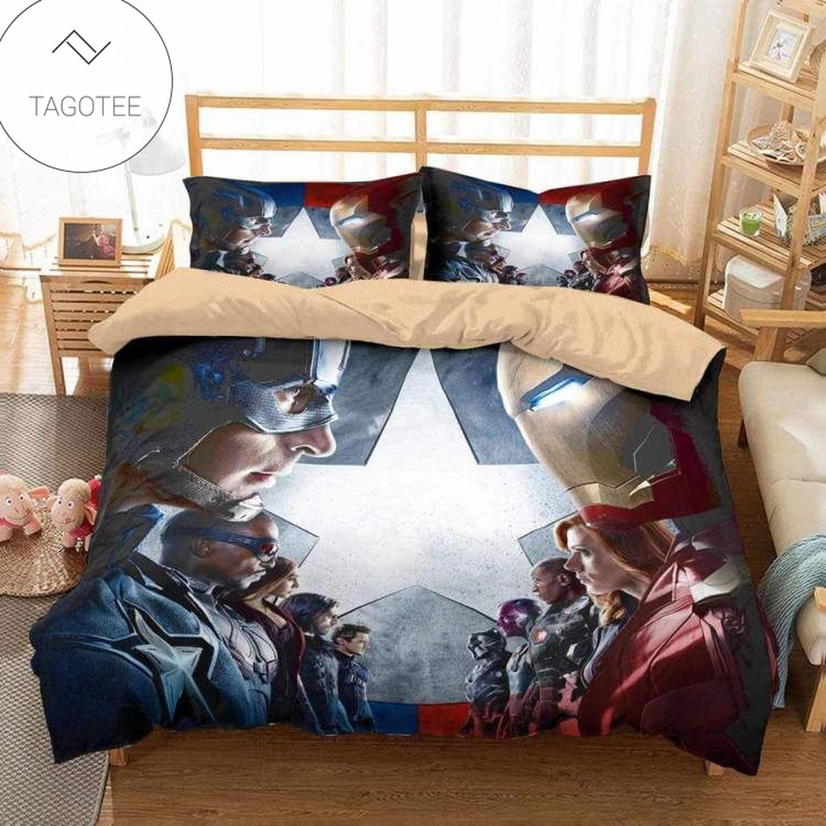 Captain America Civil War Duvet Cover Bedding Set Captain America Civil War Duvet Cover Bedding Set