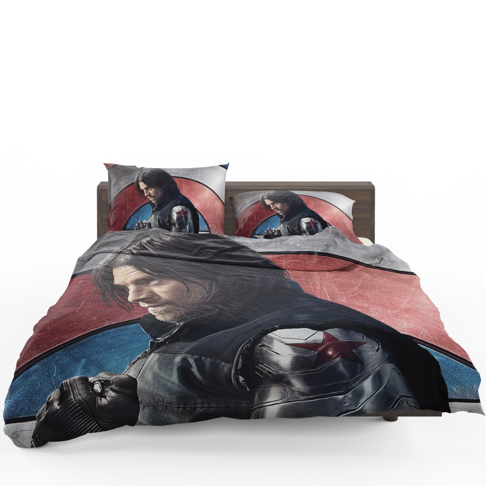 Captain America Civil War Movie Sebastian Stan Winter Soldier Bedding Set Captain America Civil War Movie Sebastian Stan Winter Soldier Bedding Set
