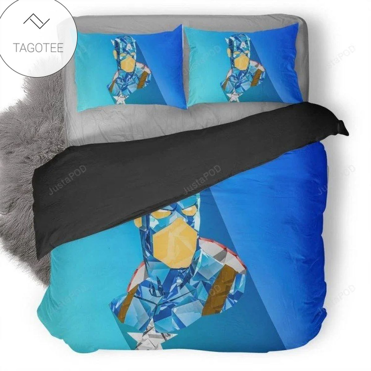 Captain America Digital Duvet Cover Bedding Set- Captain America Digital Duvet Cover Bedding Set-