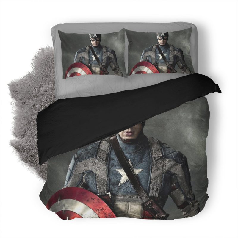 Captain America Duvet Cover and Pillowcase Set Bedding Set 408 Captain America Duvet Cover and Pillowcase Set Bedding Set 408