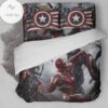 Captain America Fighting Duvet Cover Bedding Set-