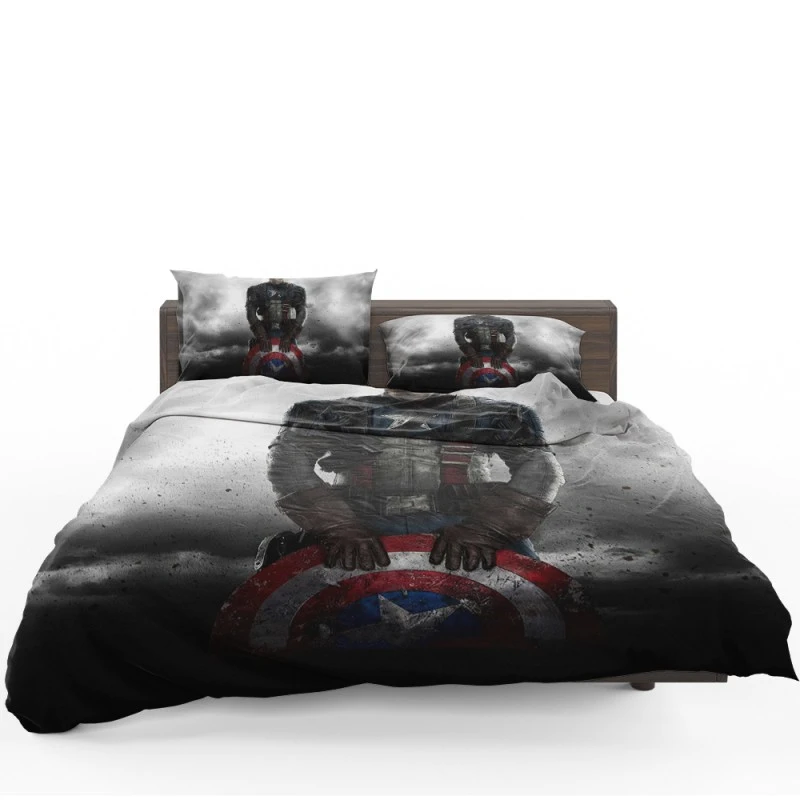 Captain America The First Avenger Film Steve Rogers Shield Bedding Set Captain America The First Avenger Film Steve Rogers Shield Bedding Set