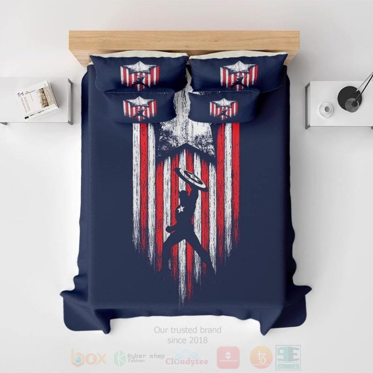 Captain-America-Usa-Flag-Embossed-Bedding-Set-2