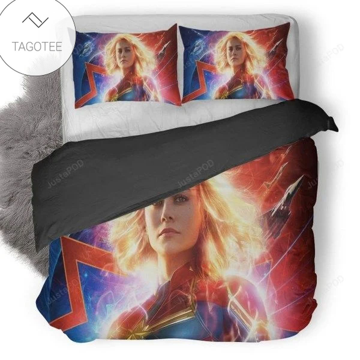 Captain Marvel Movie 2019 Bedding Set- Captain Marvel Movie 2019 Bedding Set-