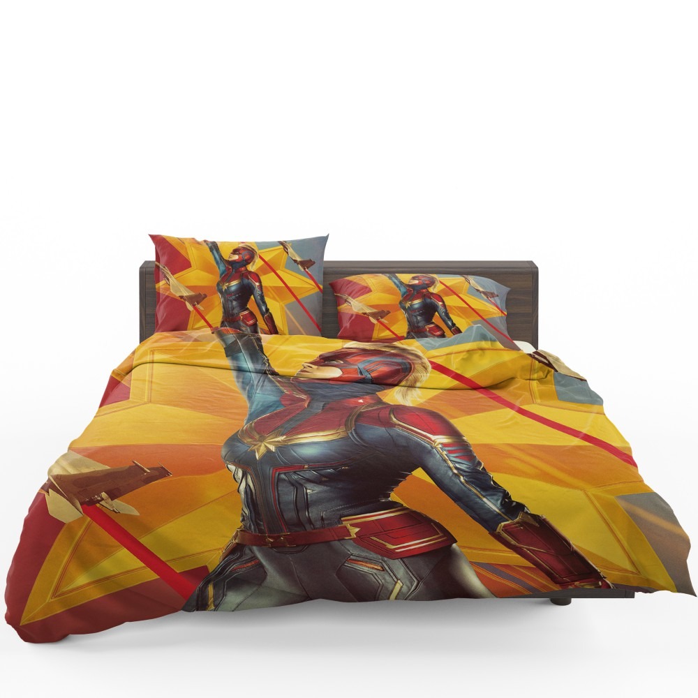 Captain Marvel Movie Brie Larson Avenger Bedding Set Captain Marvel Movie Brie Larson Avenger Bedding Set