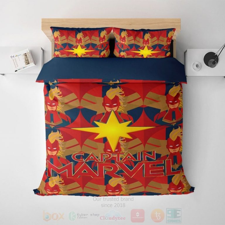 Captain-Marvel-Star-Mightiest-Hero-Sleek-Quality-Bedding-Set-1