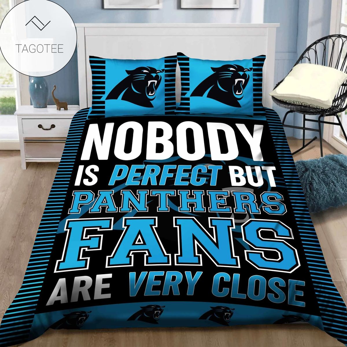 Carolina Panthers Bedding Set (Duvet Cover & Pillow Cases) Carolina Panthers Bedding Set (Duvet Cover & Pillow Cases)