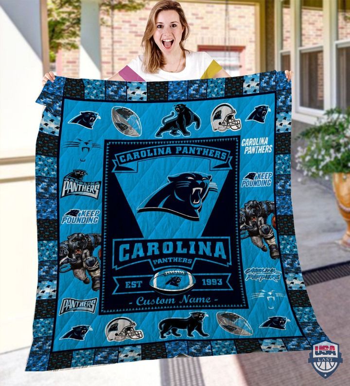 Carolina Panthers Nfl Logo History Personalized Bedding Set Carolina Panthers Nfl Logo History Personalized Bedding Set