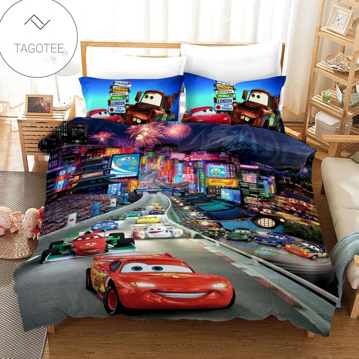 Cars On The Race Cars Animated Movie 3D Printed Bedding Set (Duvet Cover & Pillow Cases) Cars On The Race Cars Animated Movie 3D Printed Bedding Set (Duvet Cover & Pillow Cases)