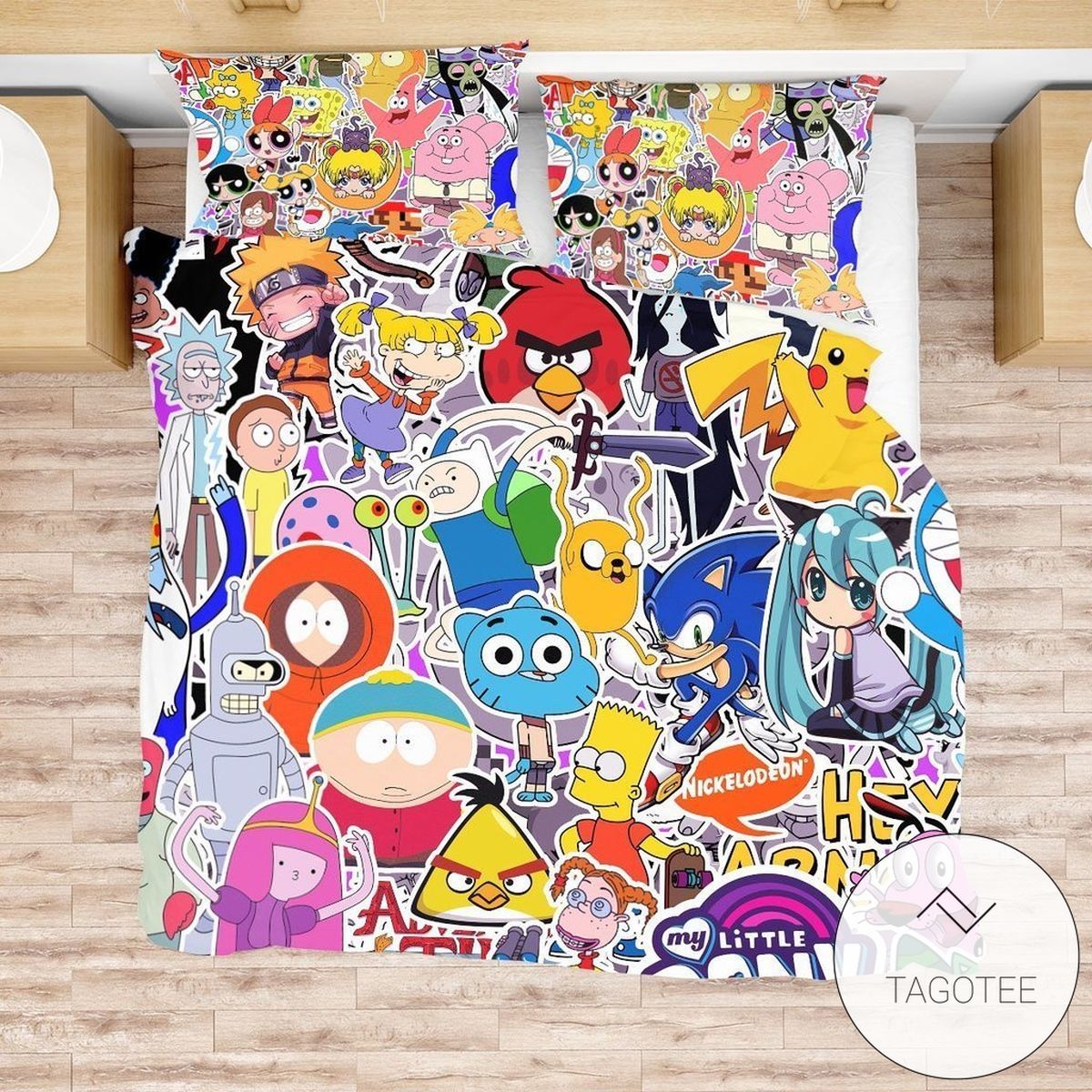 Cartoon Characters Bedding Set Cartoon Characters Bedding Set