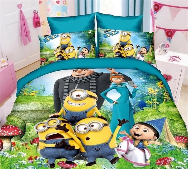 Cartoon Kids Minions Duvet Cover and Pillowcase Set Bedding Set Cartoon Kids Minions Duvet Cover and Pillowcase Set Bedding Set