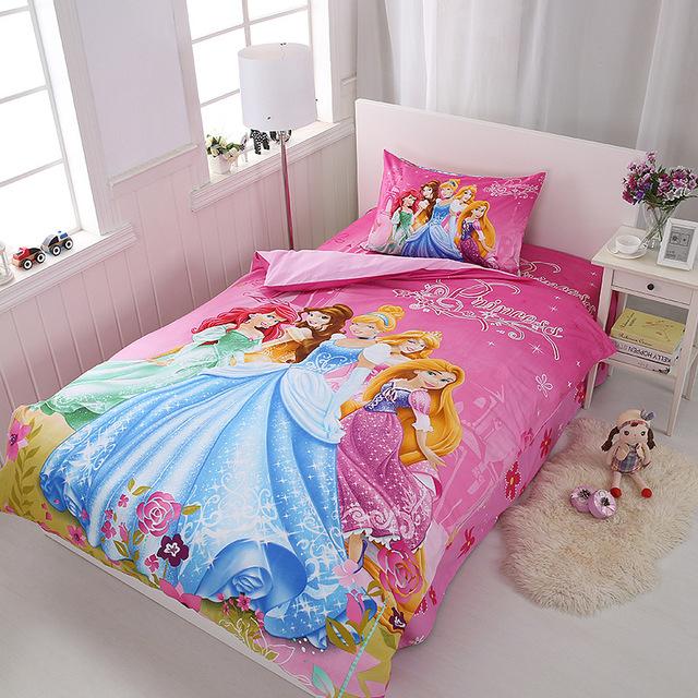 Cartoon Kids Princesses Disney Duvet Cover and Pillowcase Set Bedding Set Cartoon Kids Princesses Disney Duvet Cover and Pillowcase Set Bedding Set