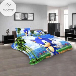 Cartoon Movie Sonic The Hedgehog 3D Bedding Set (Duvet Cover & Pillow Cases)