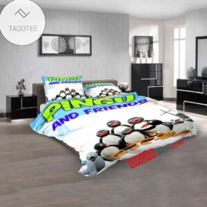 Cartoon Movies Pingu D 3D Duvet Cover Bedroom Sets Bedding Sets