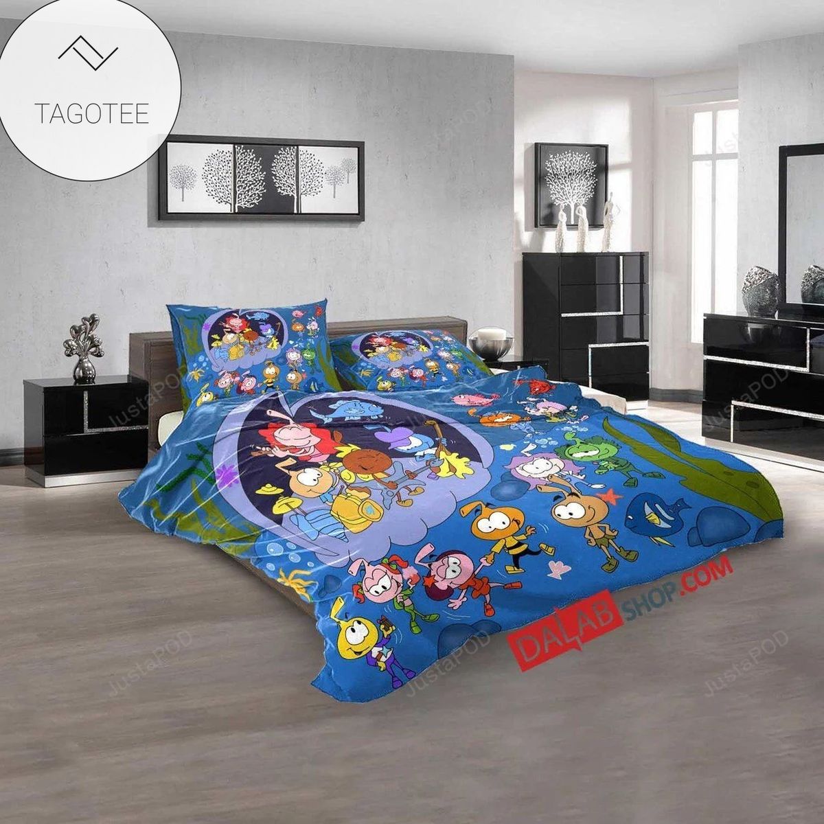 Cartoon Movies Snorks V 3D Duvet Cover Bedroom Sets Bedding Sets- Cartoon Movies Snorks V 3D Duvet Cover Bedroom Sets Bedding Sets-