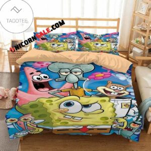 Cartoon Movies Spongebob Squarepants 3D Duvet Cover Bedding Set