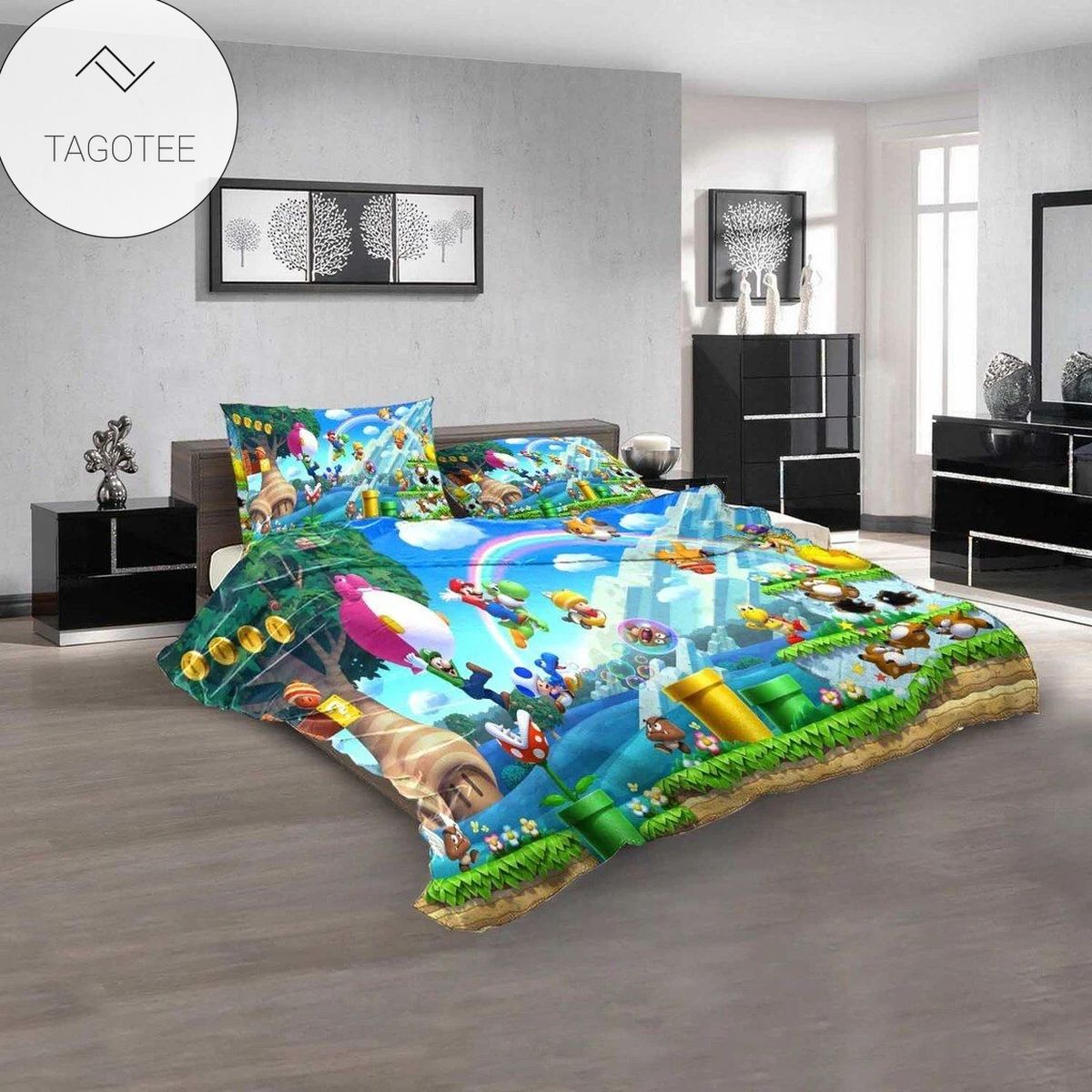 Cartoon Movies Super Mario World N 3D Bedding Sets Cartoon Movies Super Mario World N 3D Bedding Sets