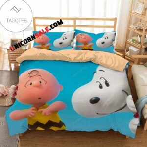Cartoon Movies The Charlie Brown And Snoopy Bedding Set (Duvet Cover & Pillow Cases)
