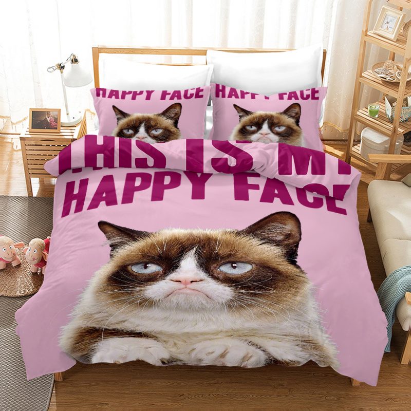Cat 1 Duvet Cover and Pillowcase Set Bedding Set Cat 1 Duvet Cover and Pillowcase Set Bedding Set