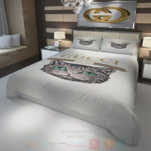 Cat Gucci Inspired Bedding Set