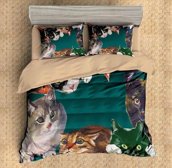 Cats Duvet Cover and Pillowcase Set Bedding Set Cats Duvet Cover and Pillowcase Set Bedding Set