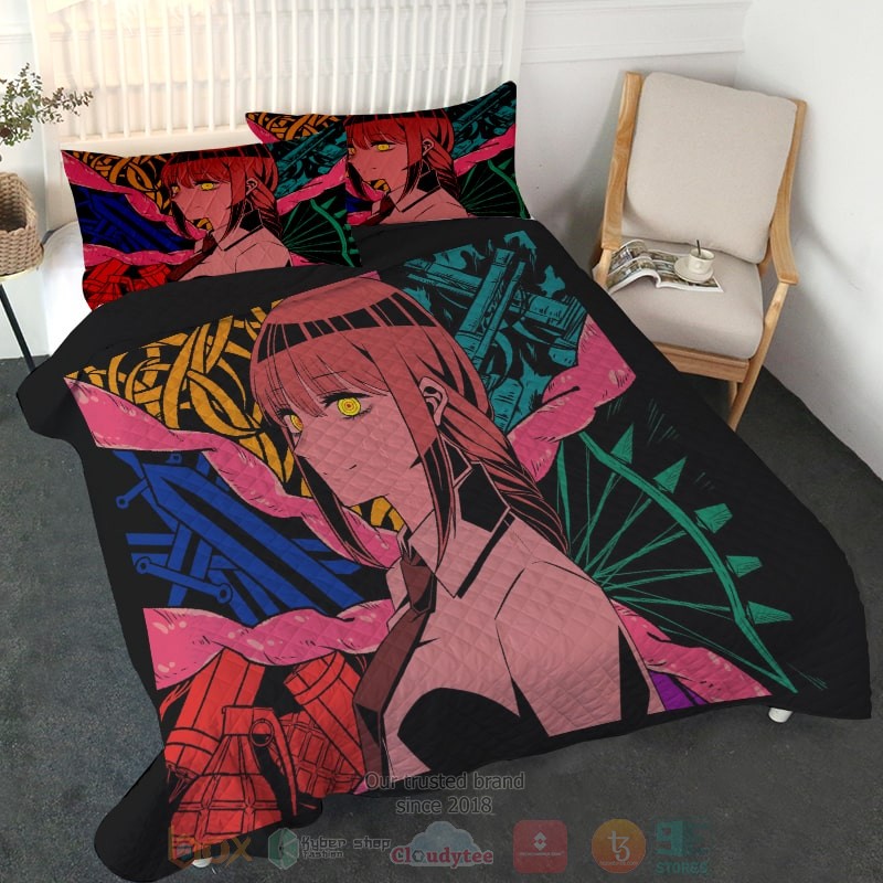 Chainsaw Man Makima Abstract Control Devil Art Bedding Set Chainsaw Man Makima Abstract Control Devil Art Bedding Set