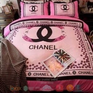 Chanel Luxury Brand Pink Bedding Set