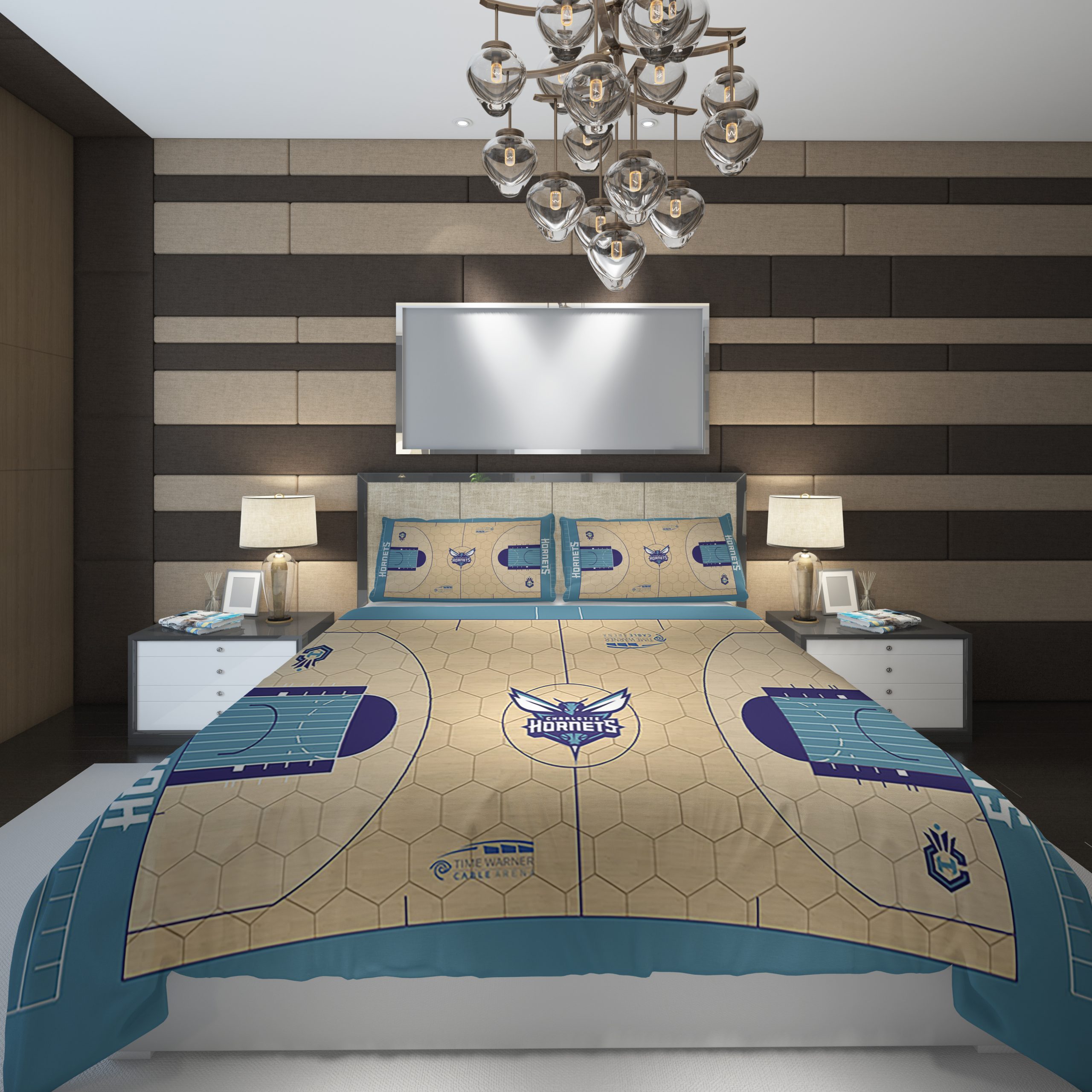 Charlotte Hornets 8 NBA Basketball ize Duvet Cover and Pillowcase Set Bedding Set Charlotte Hornets 8 NBA Basketball ize Duvet Cover and Pillowcase Set Bedding Set