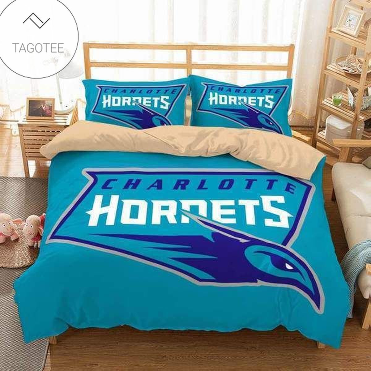 Charolette Hornets Duvet Cover Bedding Set Charolette Hornets Duvet Cover Bedding Set