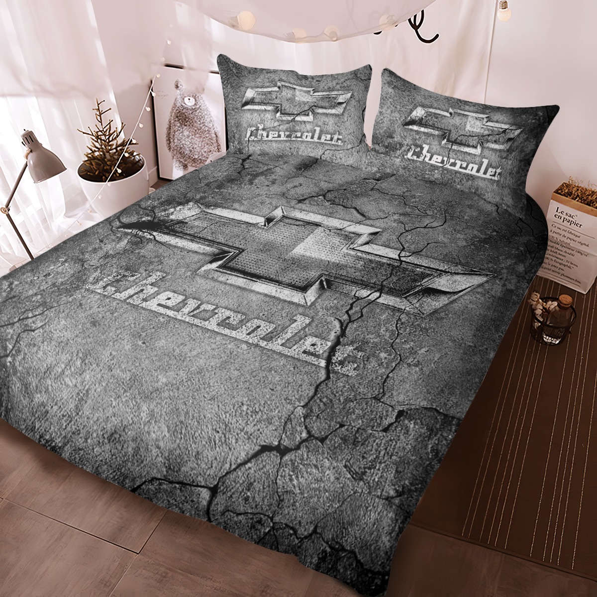Chevrolet Cracked Art Bedding Set Chevrolet Cracked Art Bedding Set