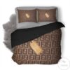 Chic Lady Fendi Logo Bedding Set
