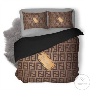 Chic Lady Fendi Logo Bedding Set