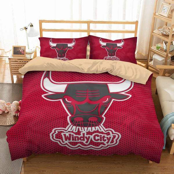 Chicago Bulls 2 Duvet Cover and Pillowcase Set Bedding Set Chicago Bulls 2 Duvet Cover and Pillowcase Set Bedding Set
