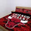 Chicago Bulls Duvet Cover and Pillowcase Set Bedding Set 104