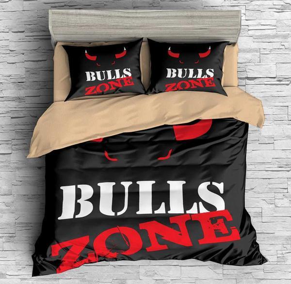Chicago Bulls Duvet Cover and Pillowcase Set Bedding Set 588 Chicago Bulls Duvet Cover and Pillowcase Set Bedding Set 588