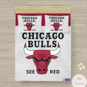 Chicago Bulls See Red Bedding Set
