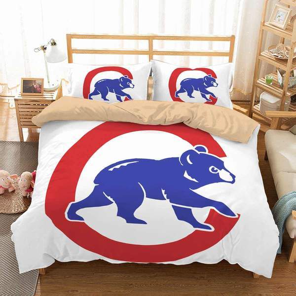 Chicago Cubs 3 Duvet Cover and Pillowcase Set Bedding Set Chicago Cubs 3 Duvet Cover and Pillowcase Set Bedding Set