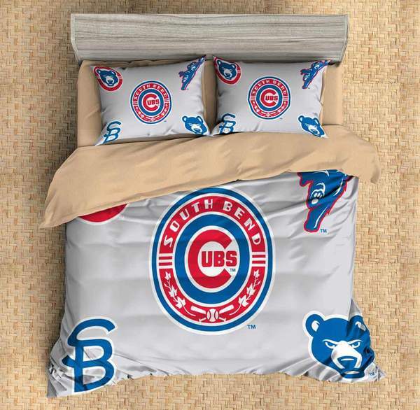 Chicago Cubs Duvet Cover and Pillowcase Set Bedding Set 587 Chicago Cubs Duvet Cover and Pillowcase Set Bedding Set 587