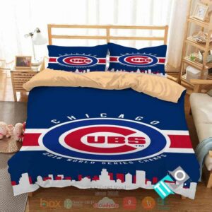 Chicago Cubs Mlb 2016 Word Series Champs Bedding Set