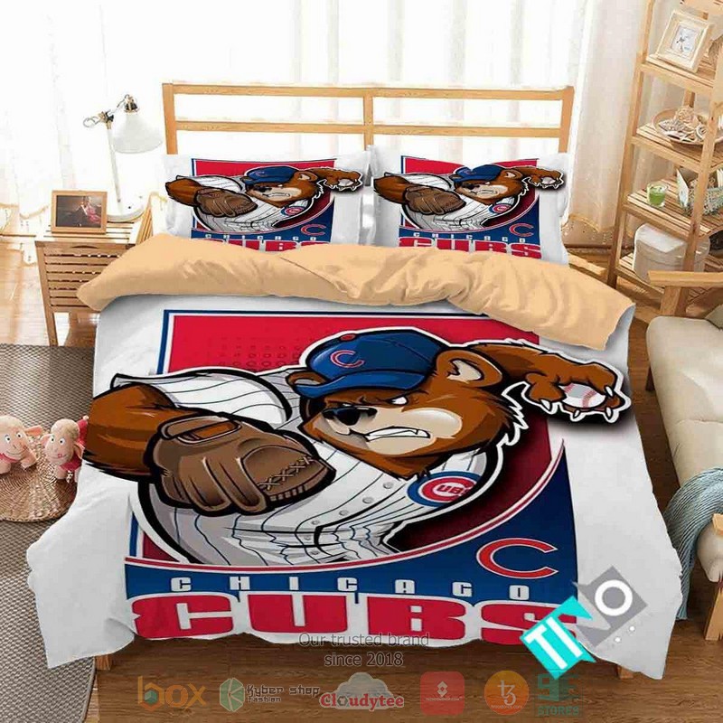 Chicago Cubs Mlb Logo Graphic Bedding Set Chicago Cubs Mlb Logo Graphic Bedding Set