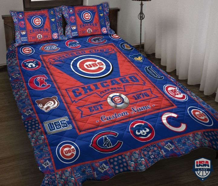 Chicago-Cubs-Mlb-Logo-History-Personalized-Bedding-Set-1
