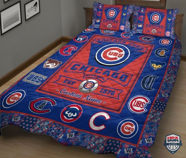 Chicago-Cubs-Mlb-Logo-History-Personalized-Bedding-Set-2