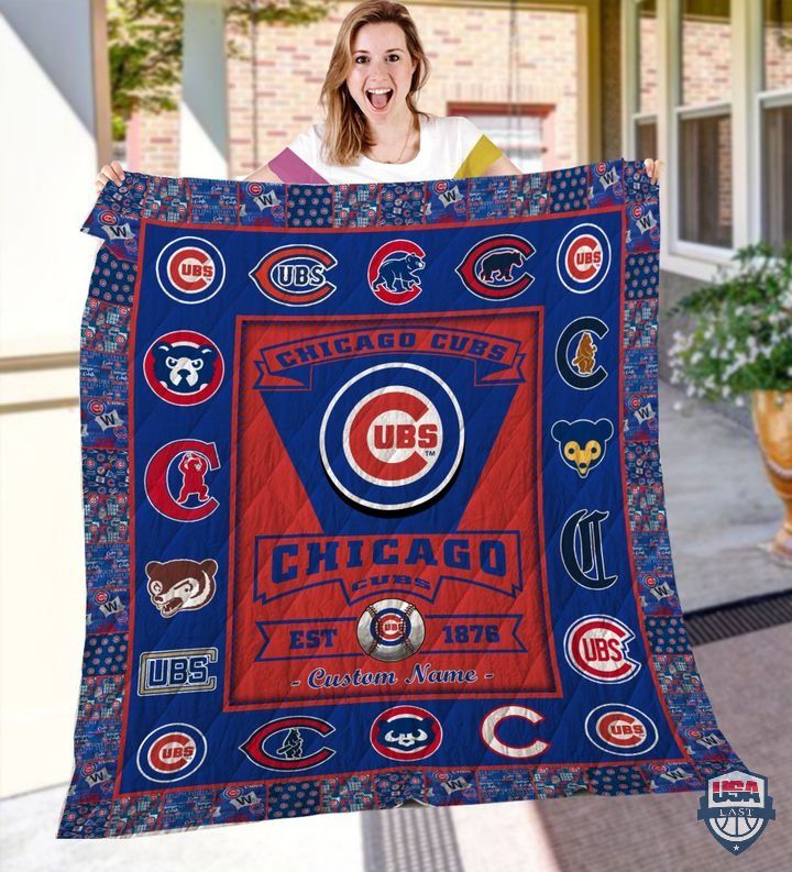 Chicago Cubs Mlb Logo History Personalized Bedding Set Chicago Cubs Mlb Logo History Personalized Bedding Set