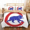 Chicago Cubs Mlb White Bedding Set