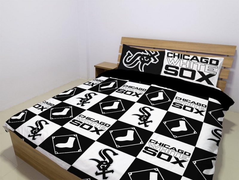 Chicago White Sox Duvet Cover and Pillowcase Set Bedding Set 1008 Chicago White Sox Duvet Cover and Pillowcase Set Bedding Set 1008
