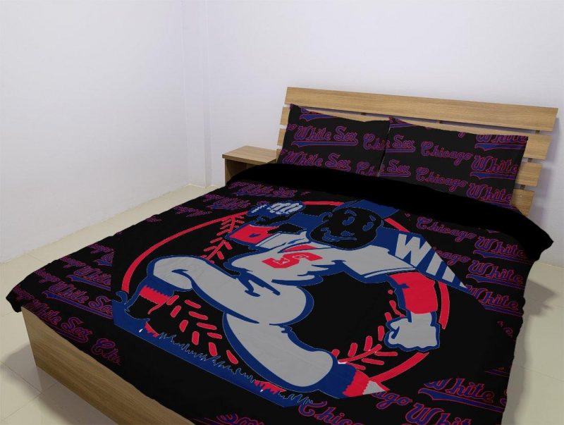 Chicago White Sox Duvet Cover and Pillowcase Set Bedding Set 1009 Chicago White Sox Duvet Cover and Pillowcase Set Bedding Set 1009