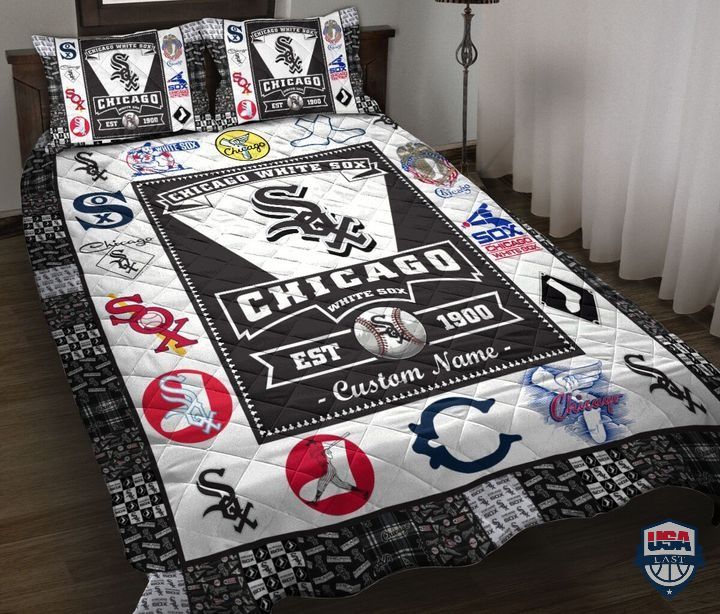 Chicago-White-Sox-Mlb-Logo-History-Personalized-Bedding-Set-1