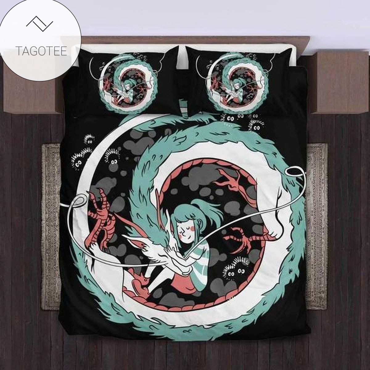 Chihiro & Haku Bedding Set (Duvet Cover & Pillow Cases) Chihiro & Haku Bedding Set (Duvet Cover & Pillow Cases)