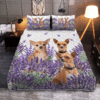 Chihuahua Lavender Quilt Bedding Set