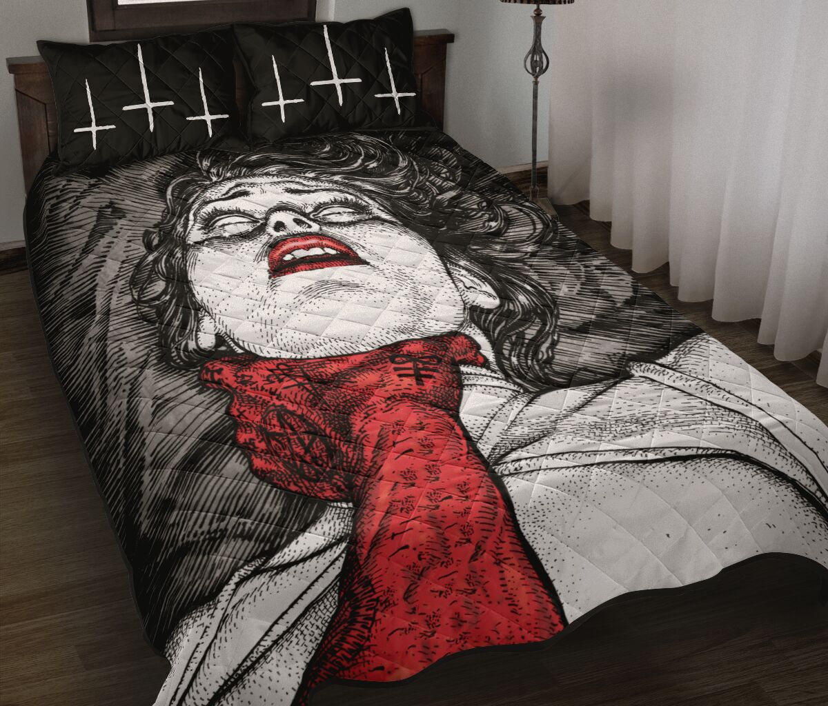 Choke Me Satan Quilt Bedding Set- Limited Edition Choke Me Satan Quilt Bedding Set- Limited Edition